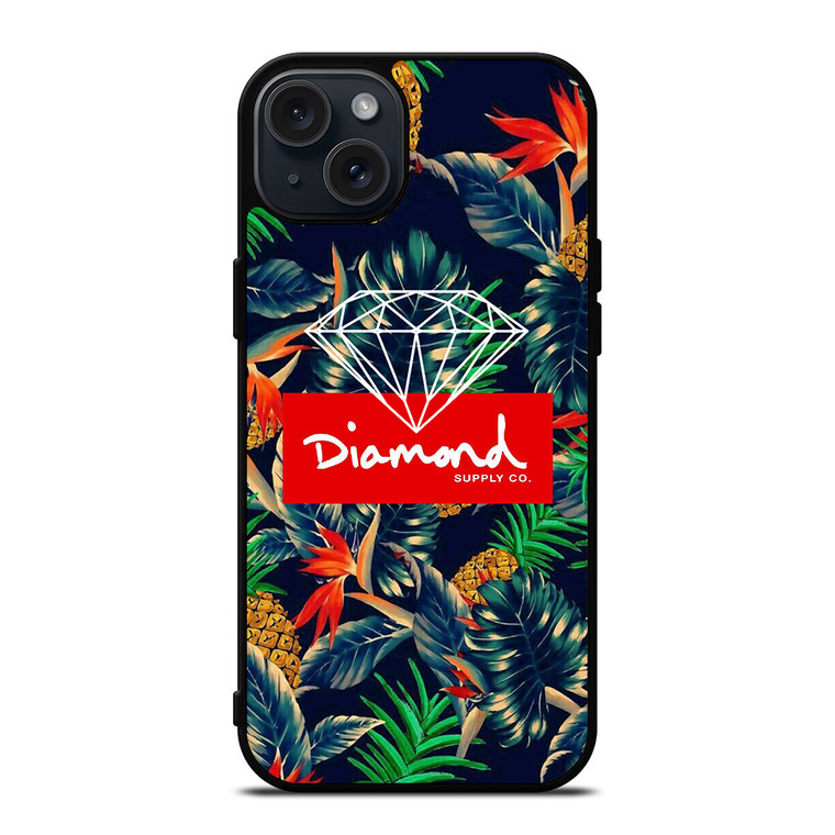DIAMOND SUPPLY CO FLORAL LOGO iPhone 15 Plus Case Cover