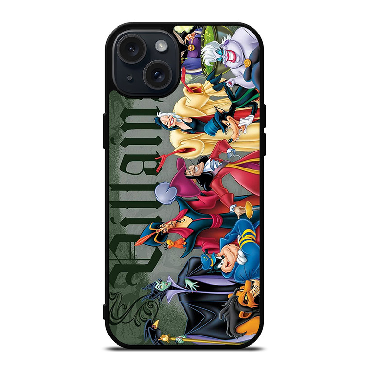 DISNEY VILLAINS CHARACTER iPhone 15 Plus Case Cover