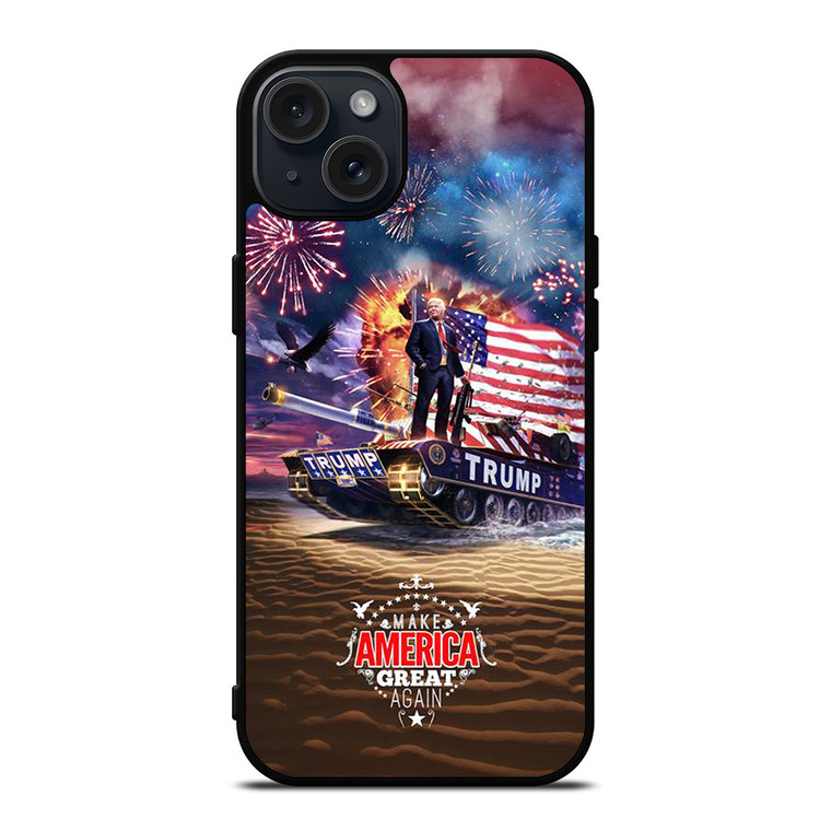 DONALD TRUMP AMERICA GREAT iPhone 15 Plus Case Cover