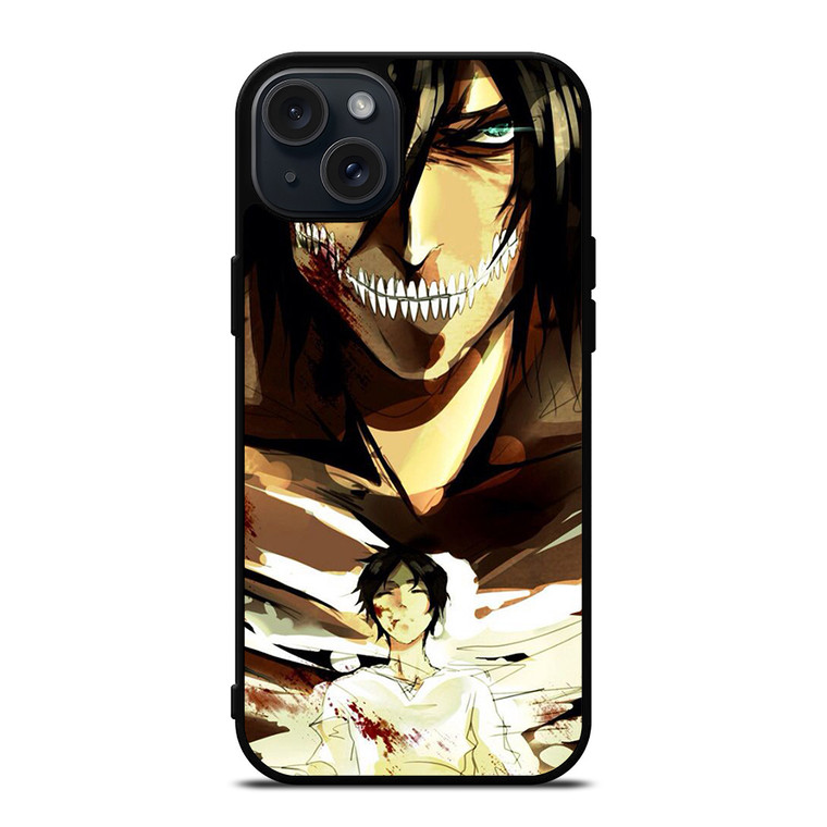 EREN YEAGER ATTACK ON TITAN iPhone 15 Plus Case Cover