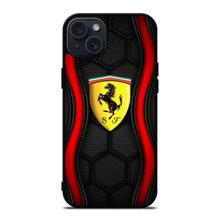 FERRARI HEXAGON iPhone 15 Plus Case Cover