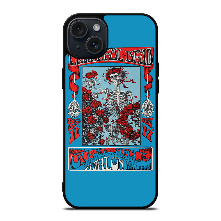 GRATEFUL DEAD SKULL iPhone 15 Plus Case Cover