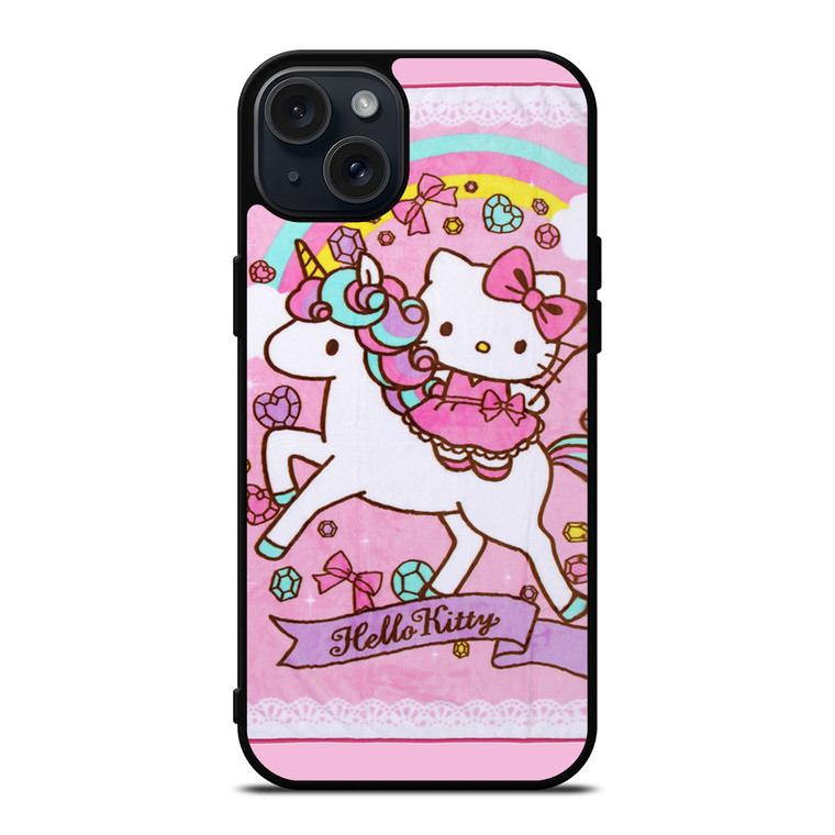 HELLO KITTY UNICORN iPhone 15 Plus Case Cover