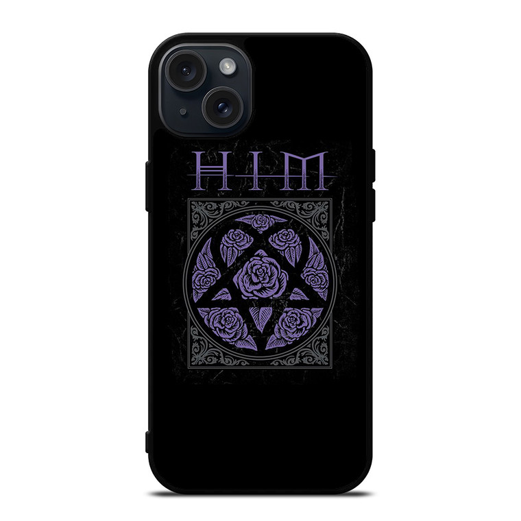HIM BAND ROSE LOGO iPhone 15 Plus Case Cover