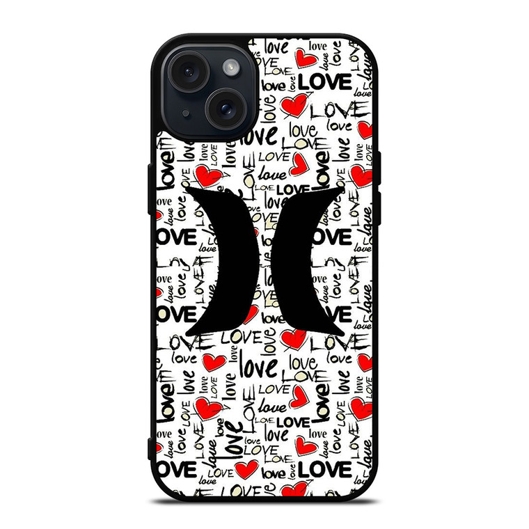HURLEY LOGO PATTERN iPhone 15 Plus Case Cover