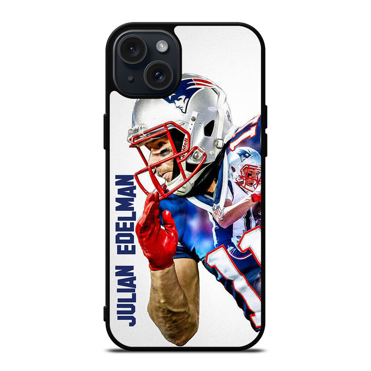 JULIAN EDELMAN PATRIOTS WIDE iPhone 15 Plus Case Cover