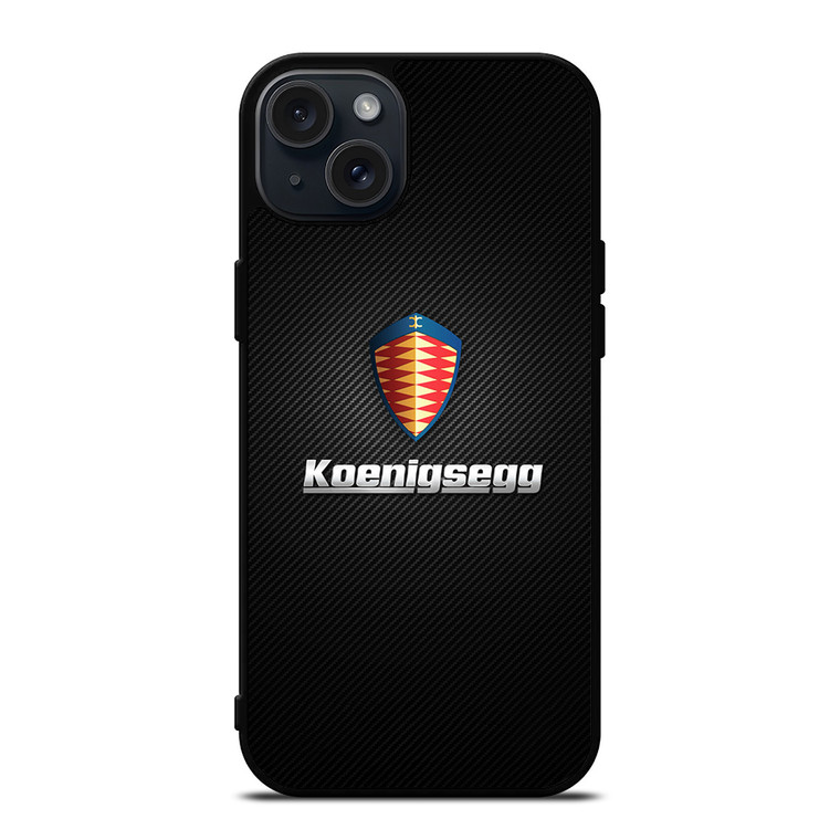 KOENIGSEGG CARBON LOGO iPhone 15 Plus Case Cover