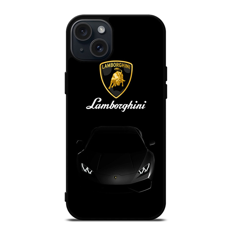 LAMBORGHINI BLACK iPhone 15 Plus Case Cover