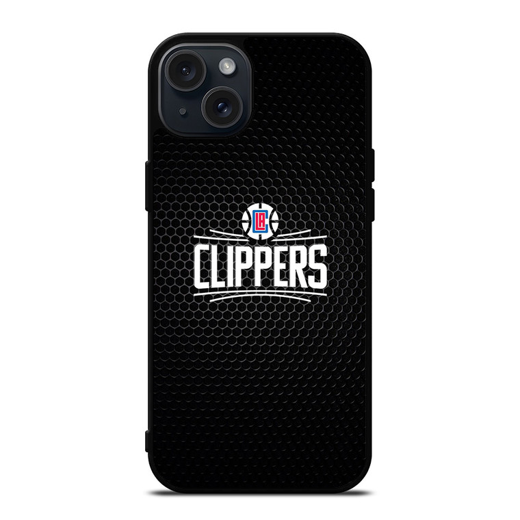 LOS ANGELES CLIPPERS METAL LOGO iPhone 15 Plus Case Cover