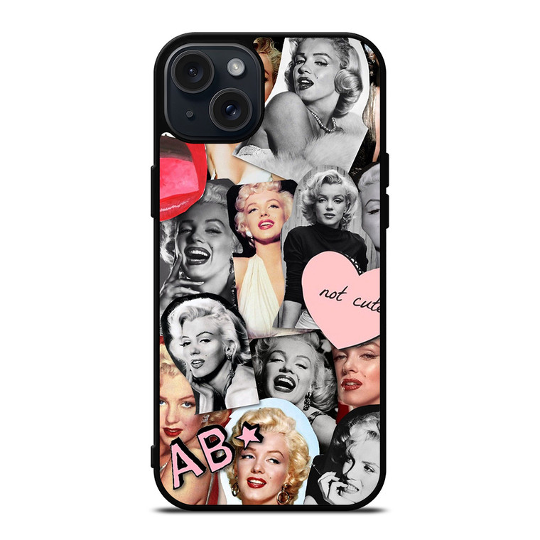 MARILYN MONROE COLLAGE iPhone 15 Plus Case Cover