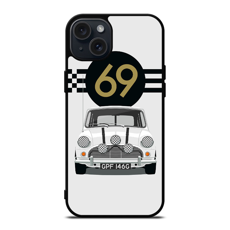 MINI COOPER WHITE 69 iPhone 15 Plus Case Cover