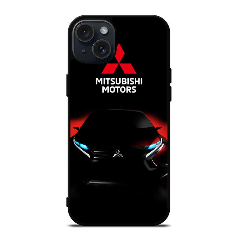 MITSUBISHI MOTORS BLACK CAR LOGO iPhone 15 Plus Case Cover