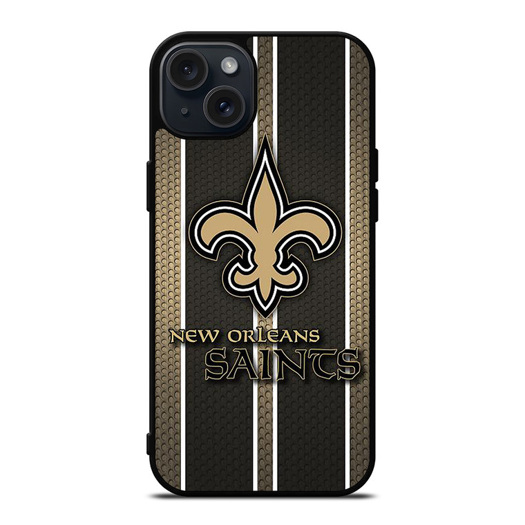 NEW ORLEANS SAINTS STRIPE iPhone 15 Plus Case Cover