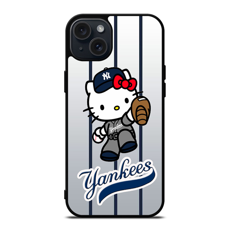 NEW YORK YANKEES HELLO KITTY 3 iPhone 15 Plus Case Cover