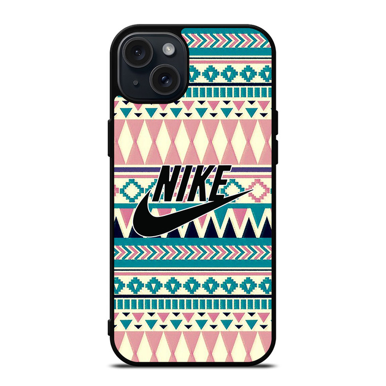 NIKE AZTEC PATTERN iPhone 15 Plus Case Cover
