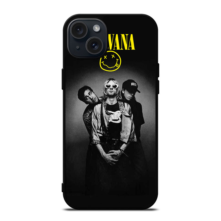 NIRVANA ROCK BAND iPhone 15 Plus Case Cover NIRVANA ROCK BAND iPhone 15 Plus Case Cover