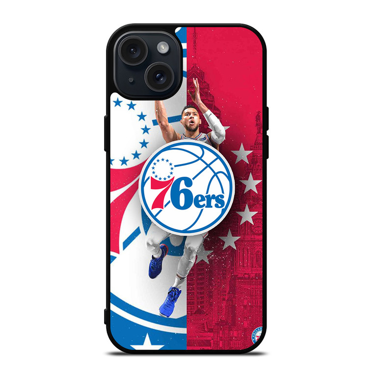 PHILADELPHIA 76ERS NBA iPhone 15 Plus Case Cover