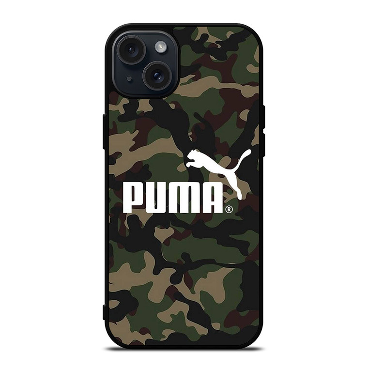 PUMA CAMO LOGO iPhone 15 Plus Case Cover PUMA CAMO LOGO iPhone 15 Plus Case Cover
