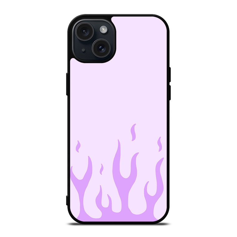 PURPLE FLAME iPhone 15 Plus Case Cover