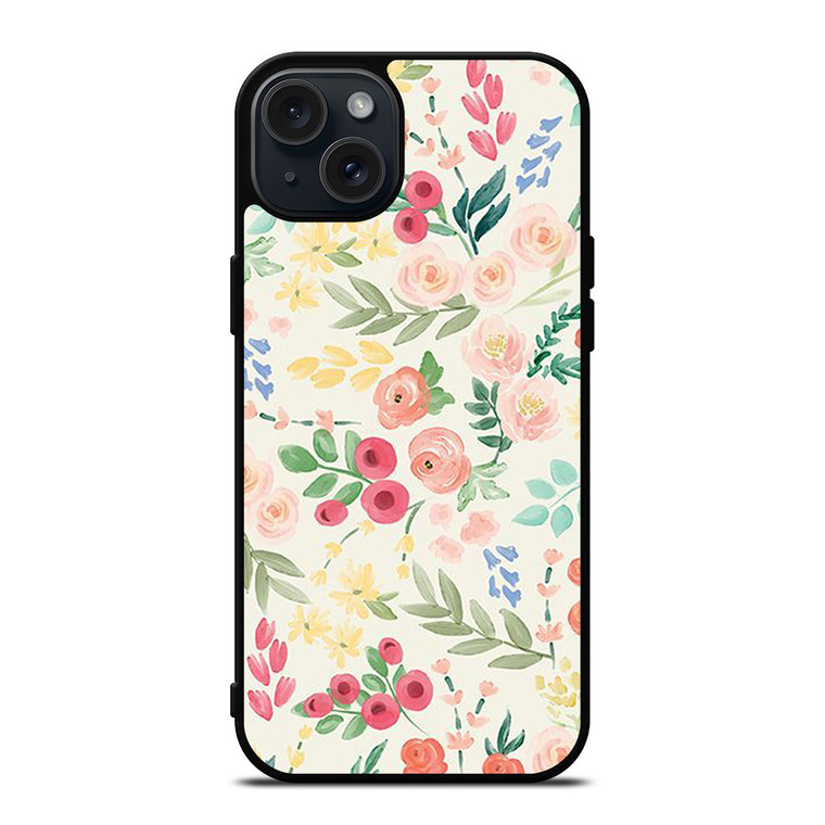 RILEY BLAKE ORANGE FLOWER iPhone 15 Plus Case Cover