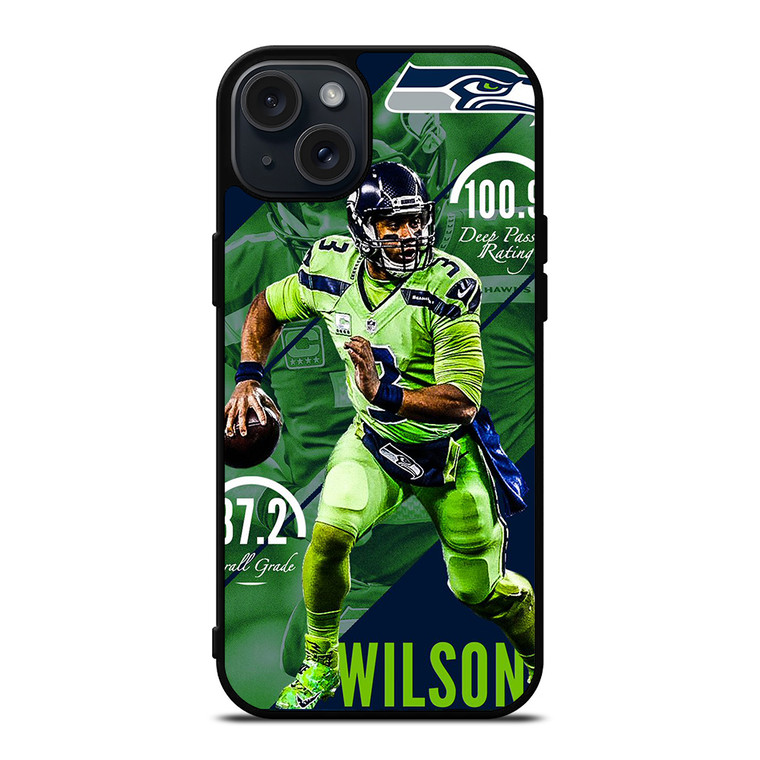 RUSSELL WILSON SEAHAWKS iPhone 15 Plus Case Cover