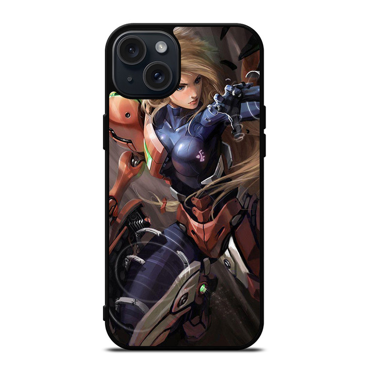 SAMUS ARAN METROID GAME iPhone 15 Plus Case Cover