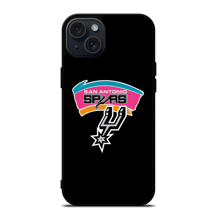SAN ANTONIO SPURS NBA LOGO iPhone 15 Plus Case Cover SAN ANTONIO SPURS NBA LOGO iPhone 15 Plus Case Cover