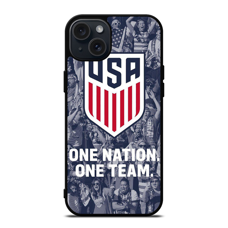 USA SOCCER TEAM ONE NATION ONE TEAM iPhone 15 Plus Case Cover