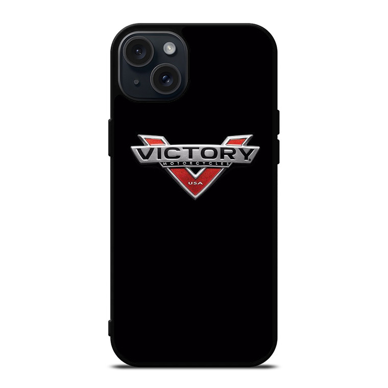 VICTORY BLACK LOGO iPhone 15 Plus Case Cover