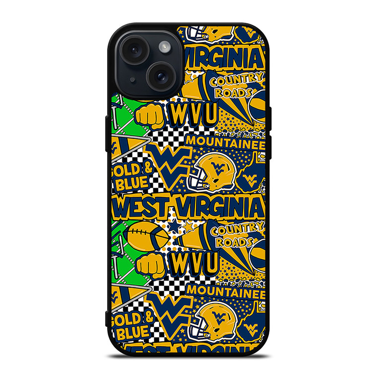 WEST VIRGINIA MOUNTAINEERS COLLAGE iPhone 15 Plus Case Cover