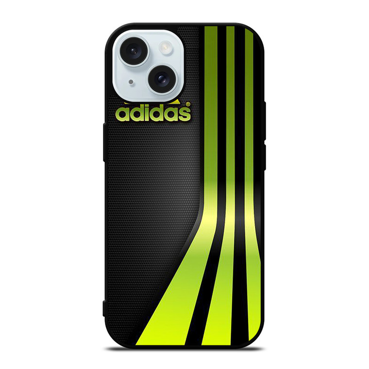 ADIDAS GREEN LOGO iPhone 15 Case Cover