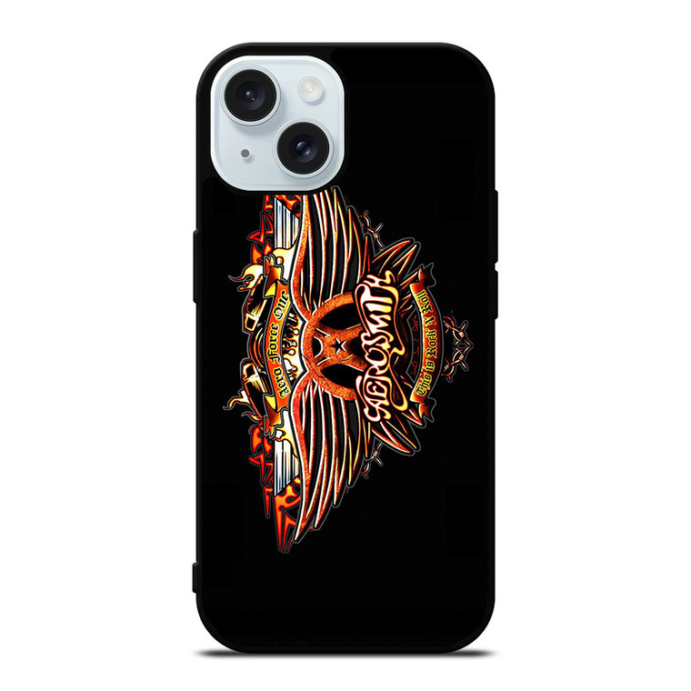 AEROSMITH ROCK LOGO iPhone 15 Case Cover AEROSMITH ROCK LOGO iPhone 15 Case Cover