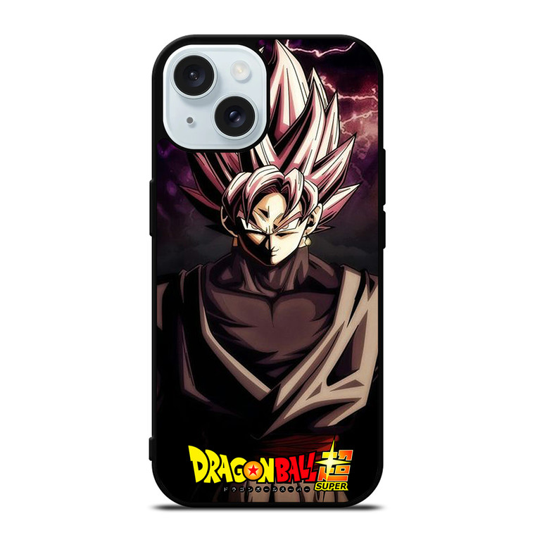 BLACK GOKU DRAGON BALL 1 iPhone 15 Case Cover