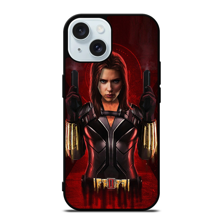 BLACK WIDOW SUPERHERO iPhone 15 Case Cover