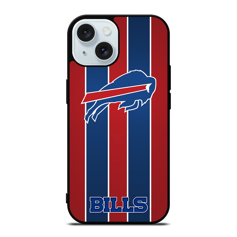 BUFFALO BILLS STRIPE iPhone 15 Case Cover