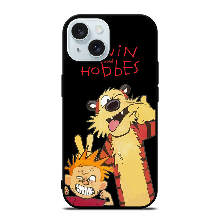 CALVIN AND HOBBES CARTOON iPhone 15 Case Cover