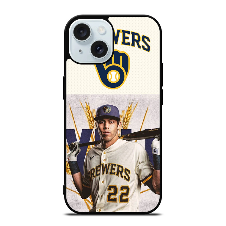CHRISTIAN YELICH MILWAUKEE BREWERS 1 iPhone 15 Case Cover