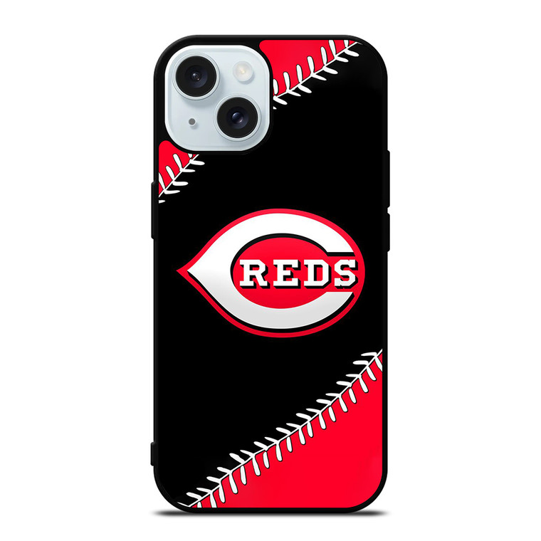 CINCINNATI REDS BASEBALL LOGO iPhone 15 Case Cover