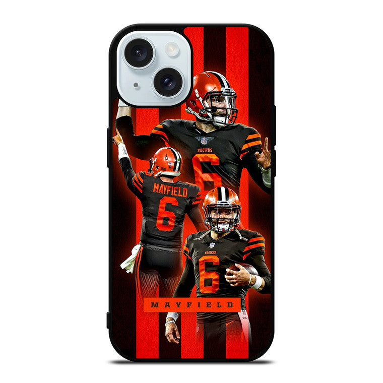 CLEVELAND BROWNS BAKER MAYFIELD 6 iPhone 15 Case Cover