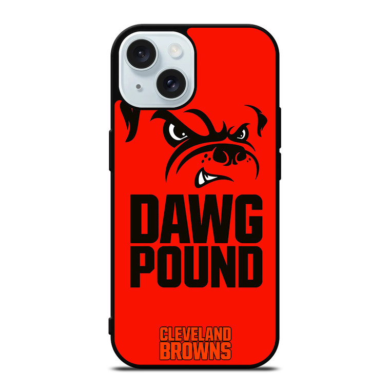 CLEVELAND BROWNS DAWG iPhone 15 Case Cover CLEVELAND BROWNS DAWG iPhone 15 Case Cover