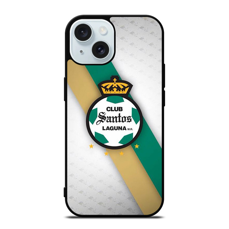 CLUB SANTOS LAGUNA FOOTBALL LOGO 3 iPhone 15 Case Cover