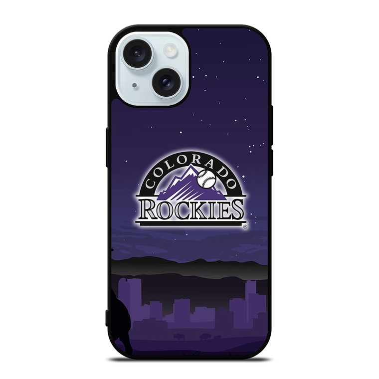 COLORADO ROCKIES BASEBALL ICON iPhone 15 Case Cover