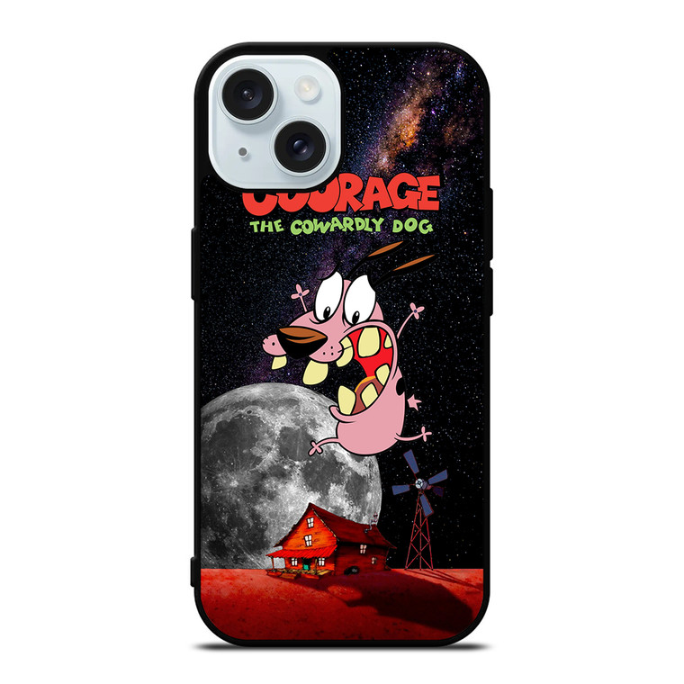 COURAGE THE COWARDLY DOG SPACE iPhone 15 Case Cover
