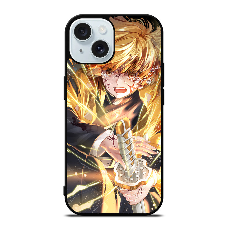 DEMON SLAYER ZENITSU AGATSUMA iPhone 15 Case Cover DEMON SLAYER ZENITSU AGATSUMA iPhone 15 Case Cover