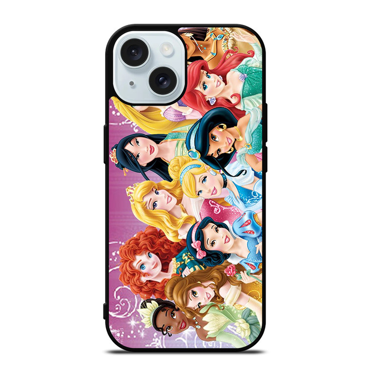 DISNEY PRINCESS CARTOON iPhone 15 Case Cover