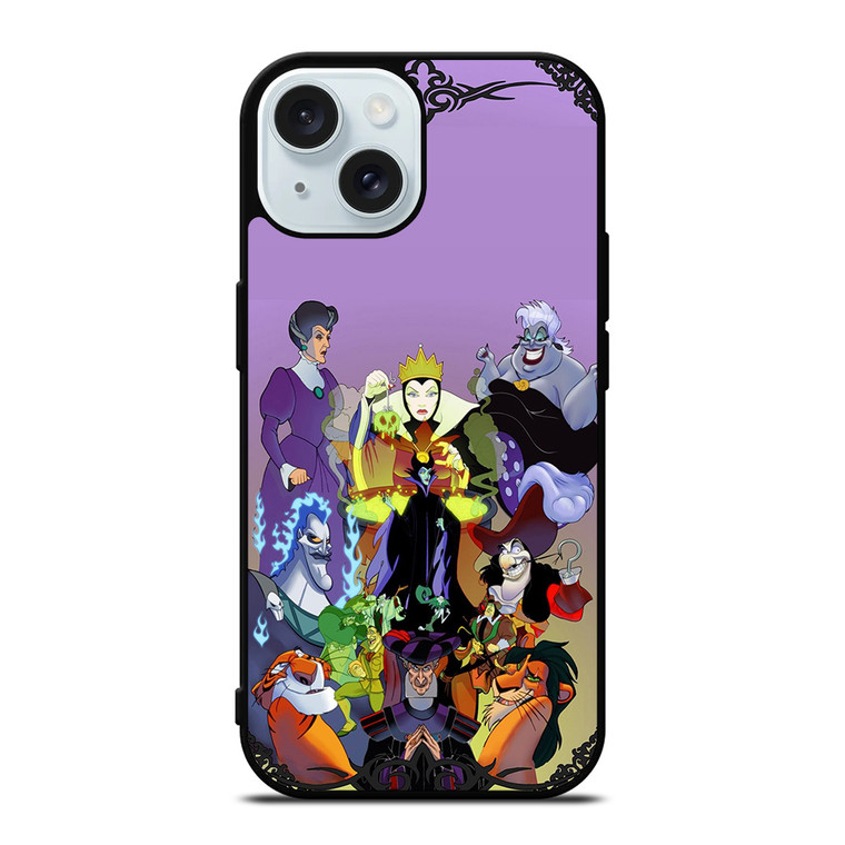 DISNEY PRINCESS VILLAINS 1 iPhone 15 Case Cover DISNEY PRINCESS VILLAINS 1 iPhone 15 Case Cover