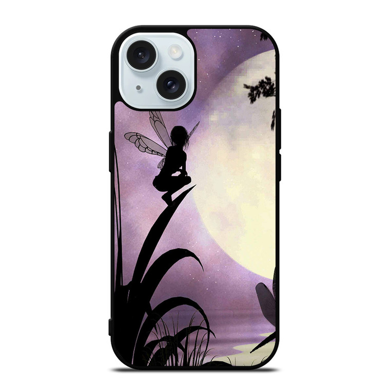 FAIRY DRAGONFLIES PURPLE MOON 2 iPhone 15 Case Cover