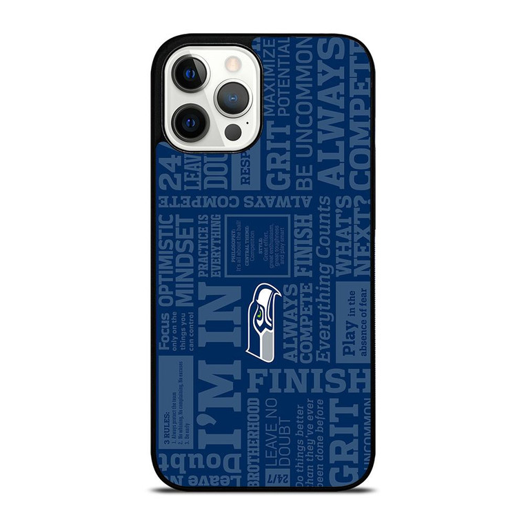 SEATTLE SEAHAWKS MANTRA iPhone 12 Pro Max Case Cover
