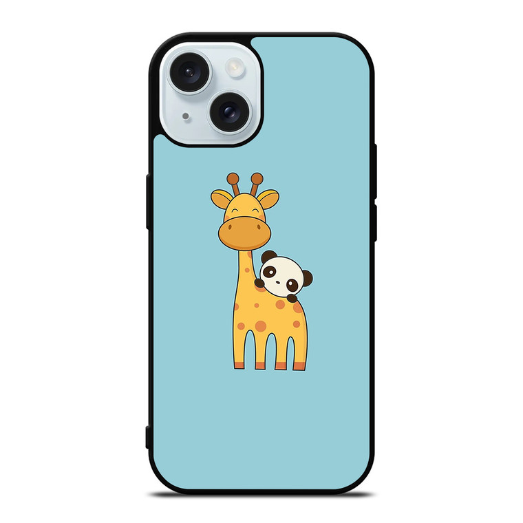 GIRAFFE AND PANDA iPhone 15 Case Cover