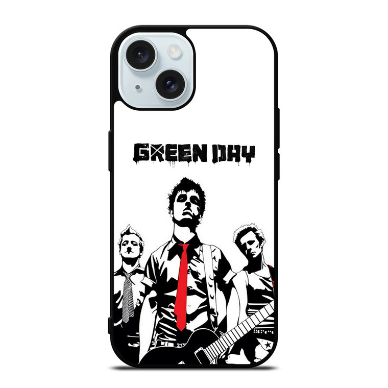 GREEN DAY BAND ART LOGO iPhone 15 Case Cover
